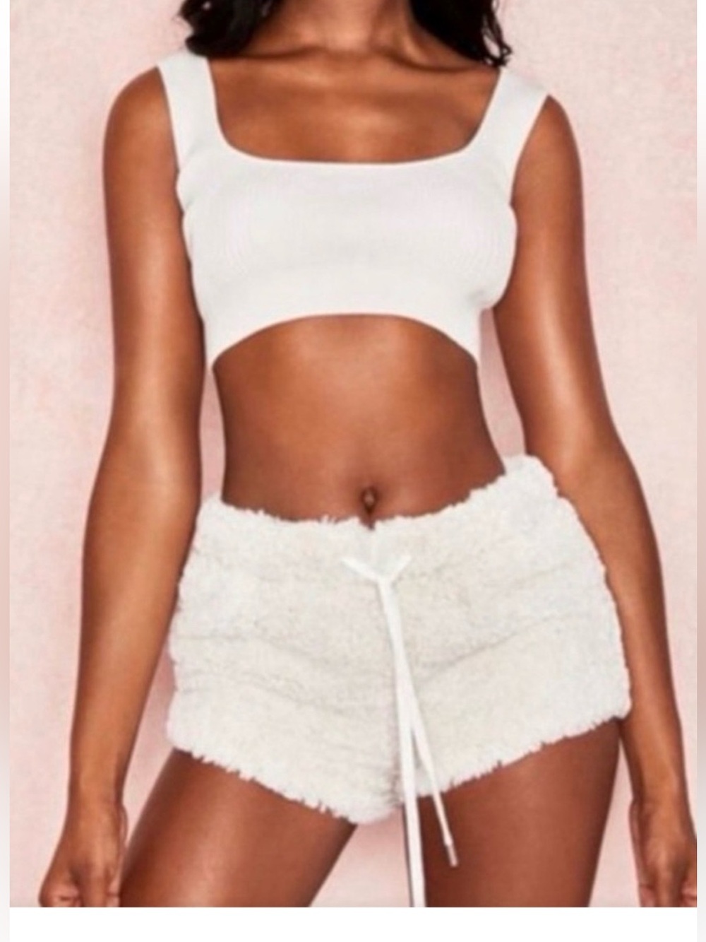 House of CB shearling mini shorts- sz L